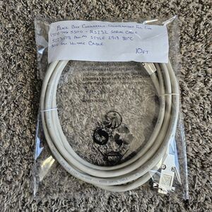 Black Box Corp. RS232 Serial Computer Extension Cable - Metal Male Female 10Ft